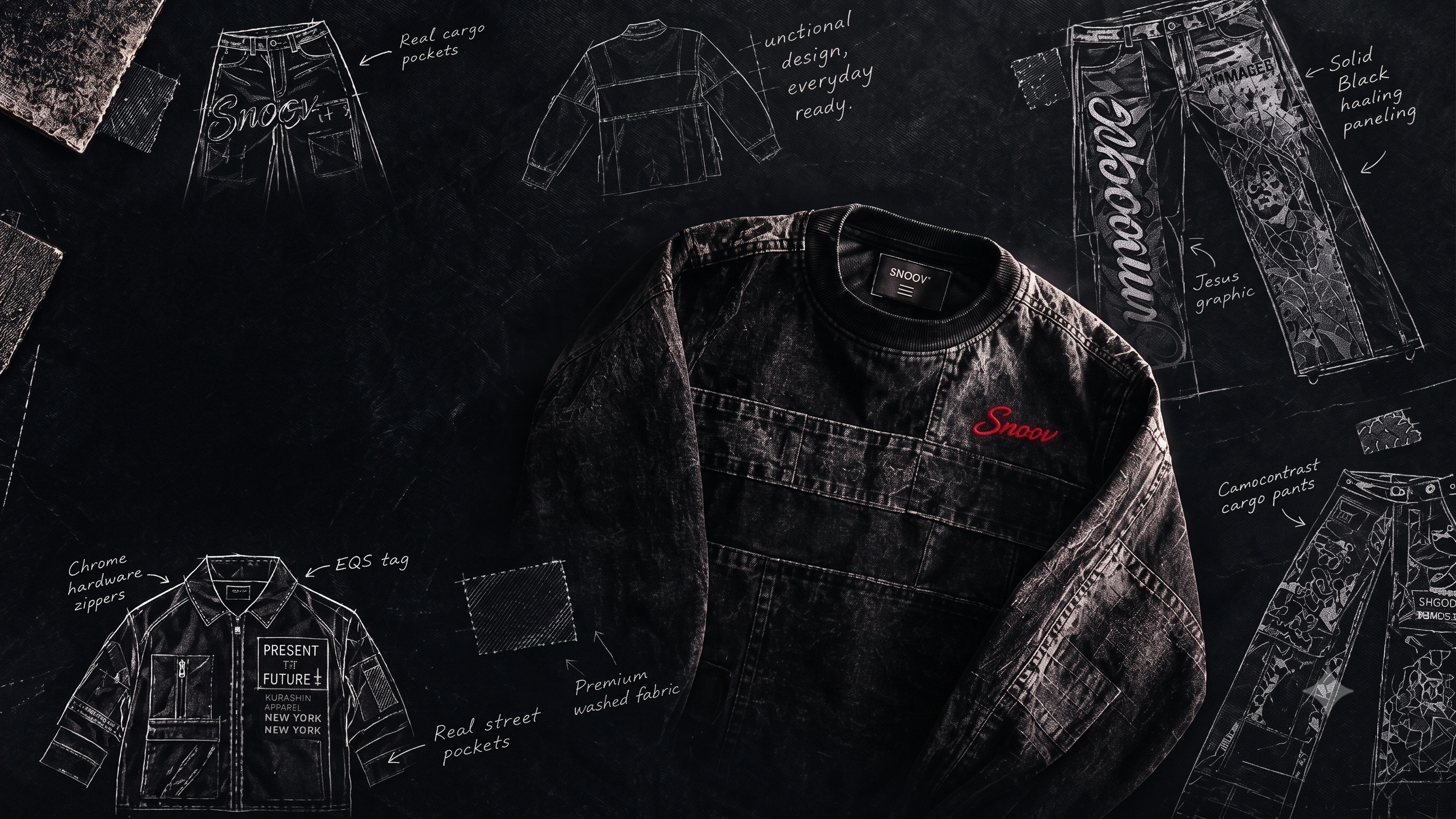 SNOOV Concept Board & Streetwear Design